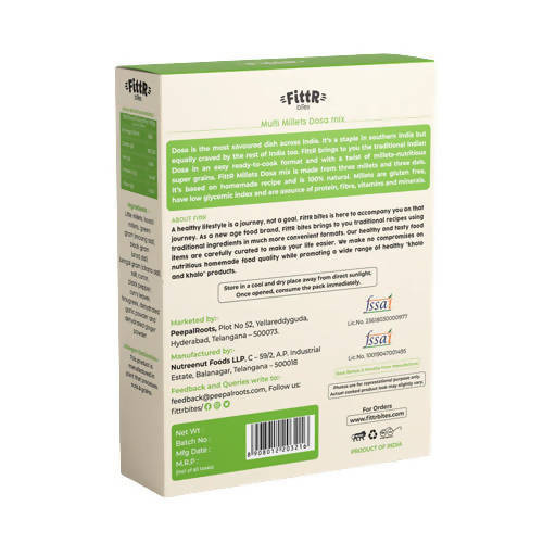 FittR biTes Multi Millets Dosa Mix - Distacart