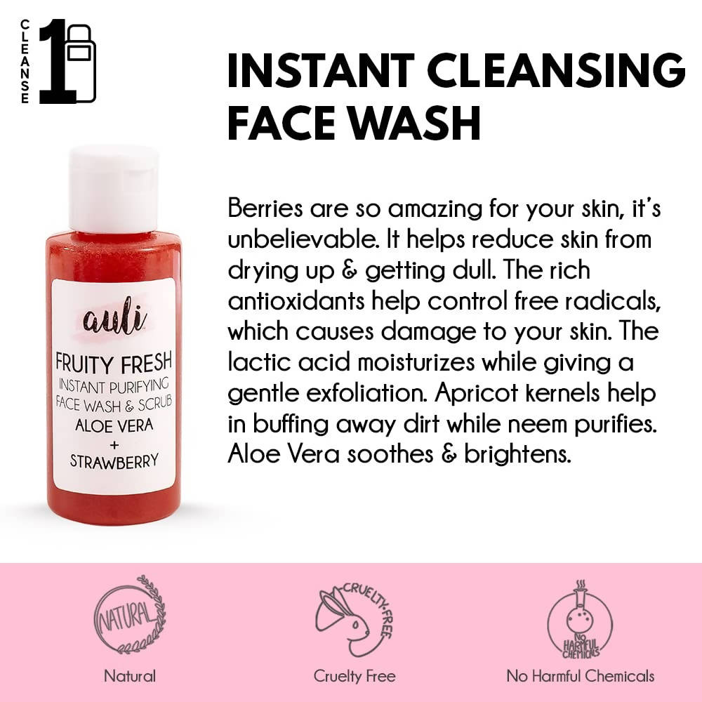 Auli Fruity Fresh Instant Cleansing Face Wash/Scrub - Distacart