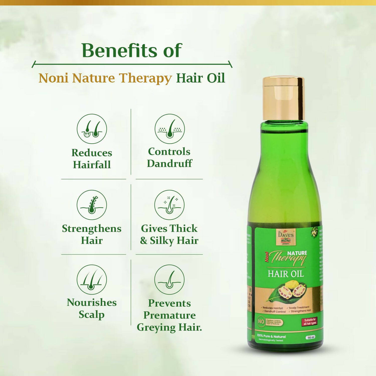 The Dave's Noni Nature Therapy Hair Oil - Distacart