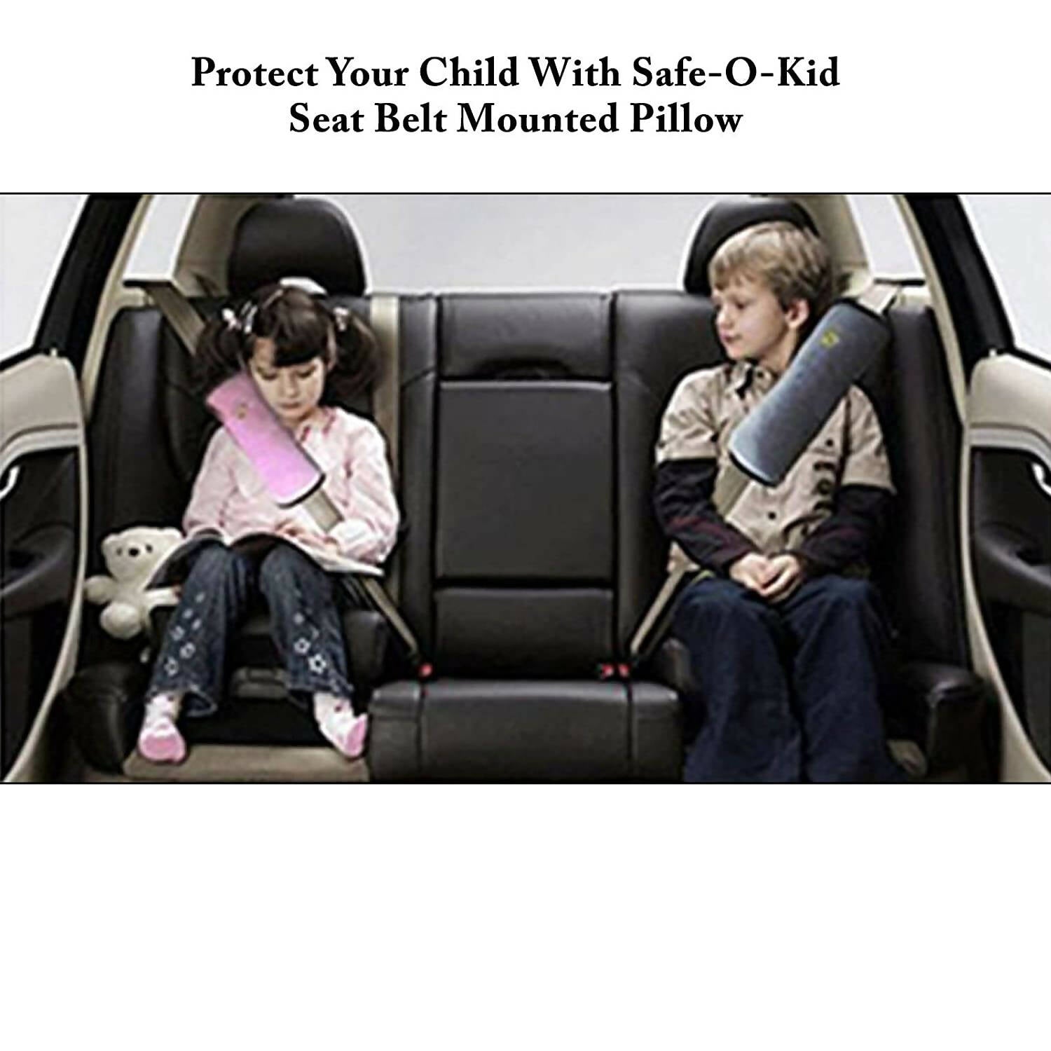 Safe-O-Kid Car Safety Cushioned Seat Belt Strap for Baby Safety- Yellow - Distacart