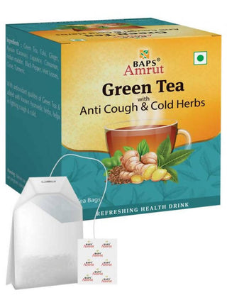 Baps Amrut Green Tea With Anti Cough & Cold Herbs