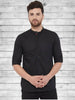 Even Apparels Pure Cotton Black Short Kurta - Black - Distacart