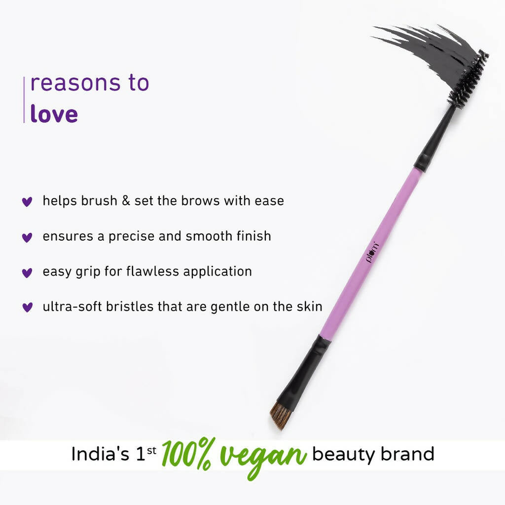 Plum Soft Blend Liner & Spoolie Brush Easy Pick-up 06 - Distacart