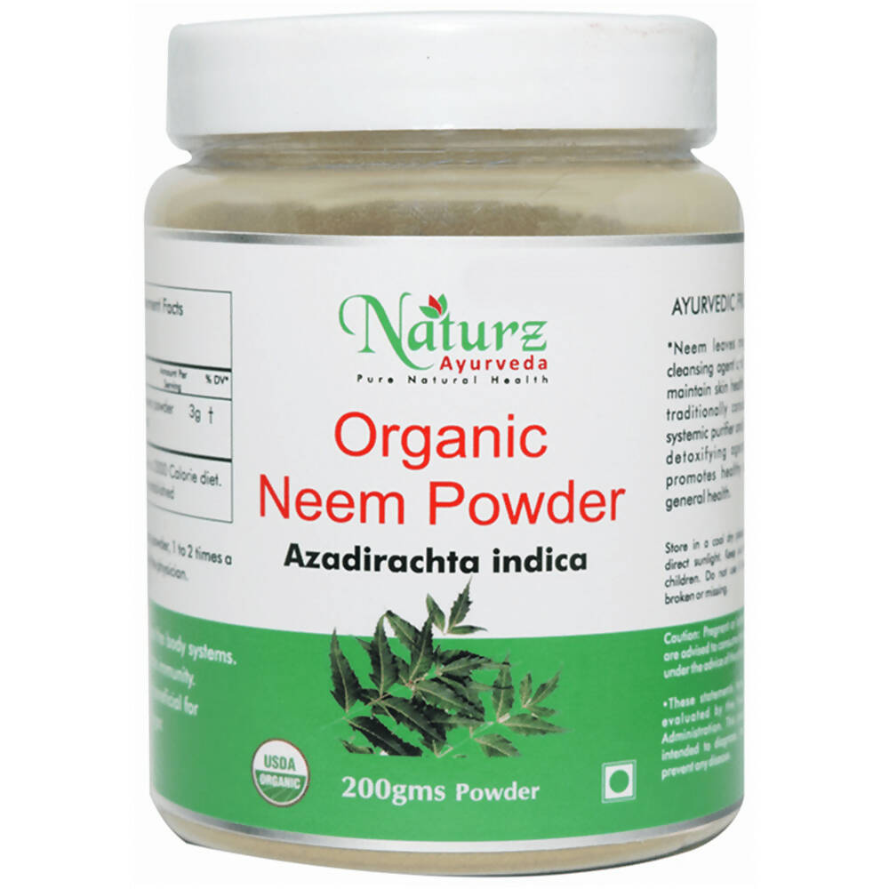 Naturz Ayurveda Organic Neem Powder - Distacart