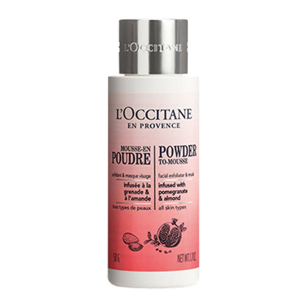 L'Occitane Powder-To-Mousse Facial Exfoliator & Mask - Distacart