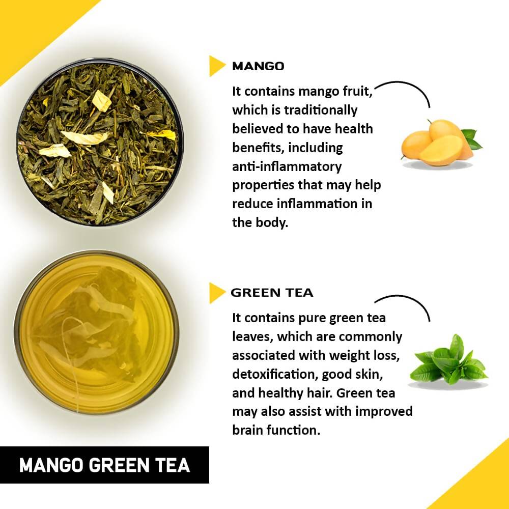 Teacurry Mango Green Tea Bags - Distacart