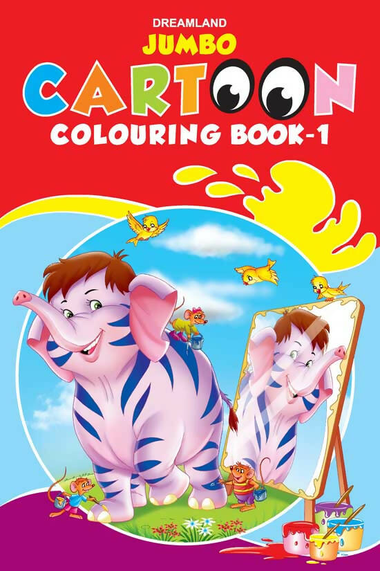 Dreamland Jumbo Cartoon Colouring Book - 1 - Distacart