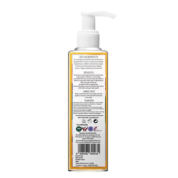 Mirah Belle Sweet Orange Mulberry Skin Brightening Face Wash - Distacart