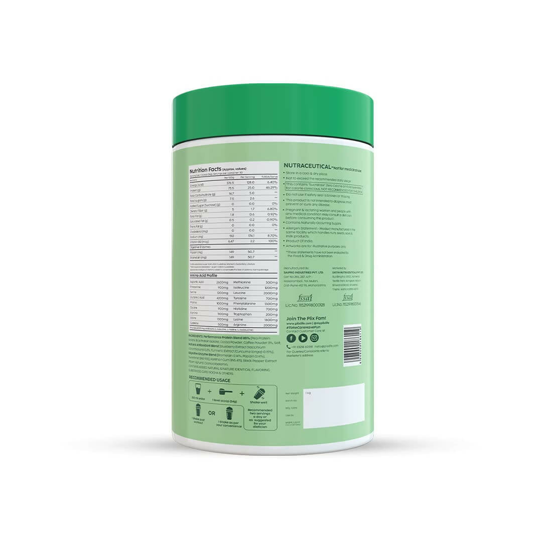 PLIX The Plant Fix Evolve Plant Protein Shake Powder - Cafe Mocha - Distacart