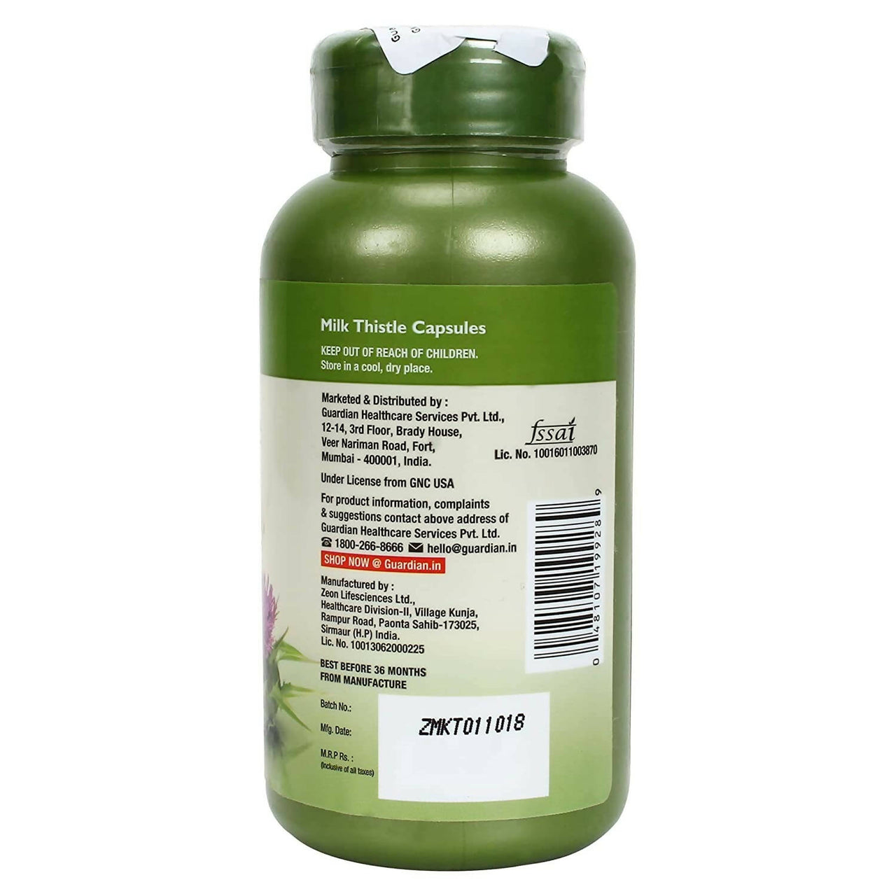 Buy GNC Herbal Plus Milk Thistle Capsules Online at Best Price