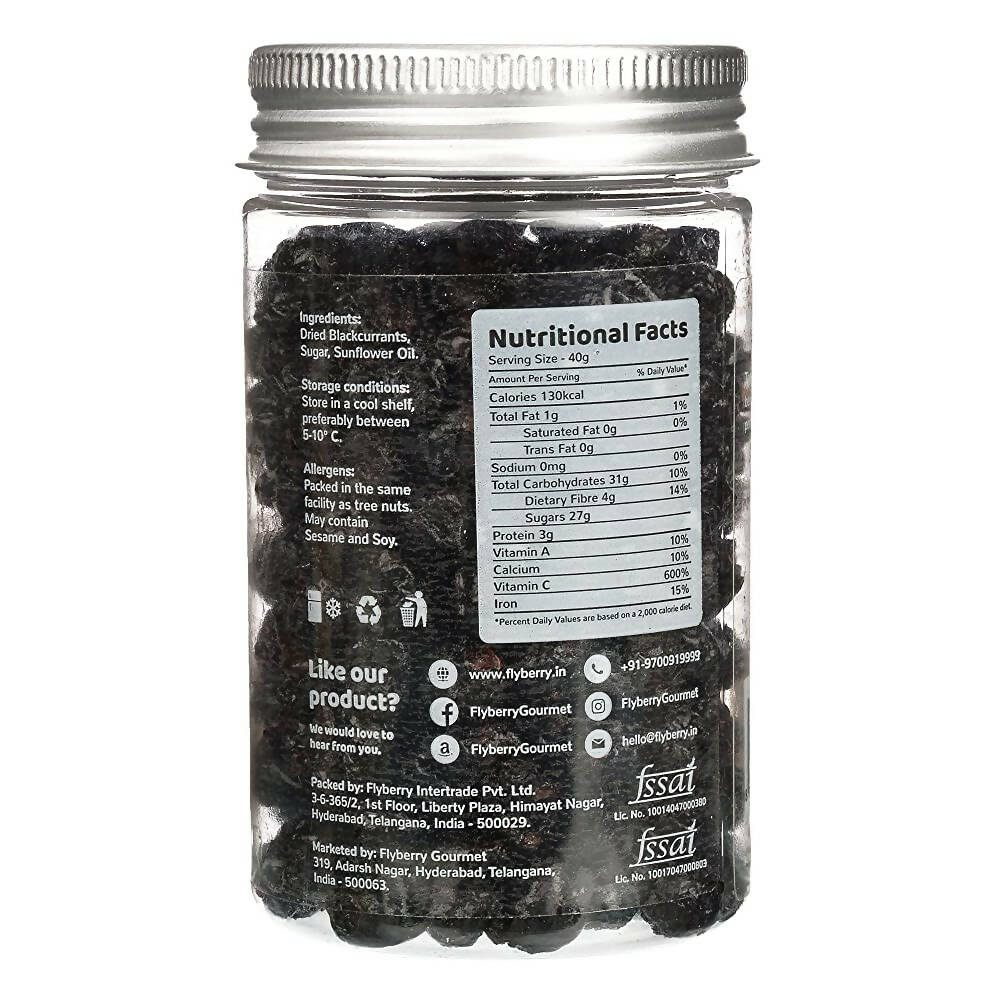 Flyberry Gourmet Dried Brilliant Blackcurrant - Distacart