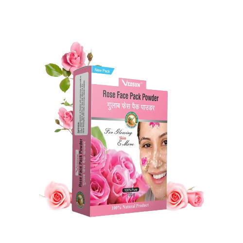 Vedsun Rose Powder Face Pack - Distacart