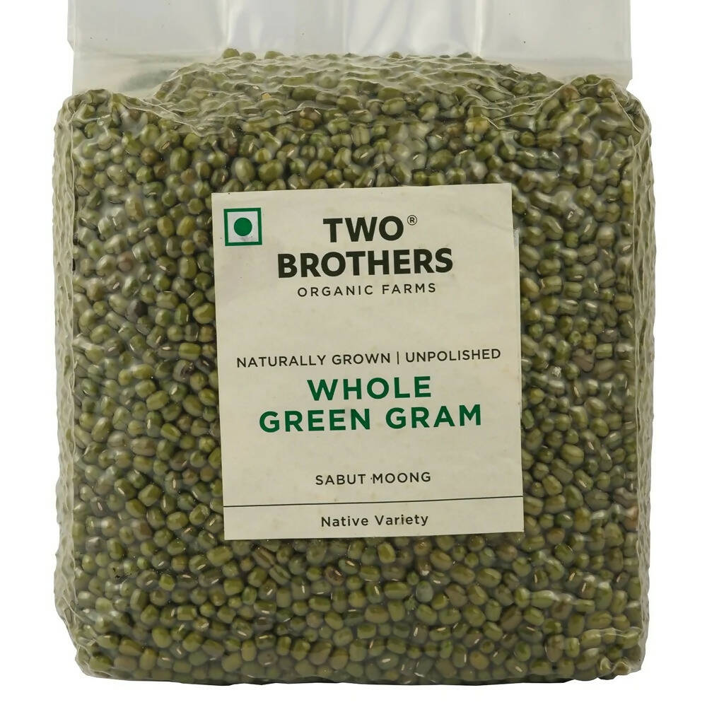 Two Brothers Organic Farms Whole Green Gram Moong - Distacart