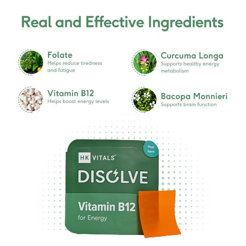 HK Vitals Disolve Vitamin B12 - Orange Flavour - Distacart