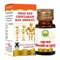 Thumbnail for Basic Ayurveda Swas Kas Chintamani Ras (Brihat) Tablets - Distacart