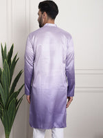 Thumbnail for Sojanya Woven Design Mandarin Collar Silk Cotton Kurta - Distacart
