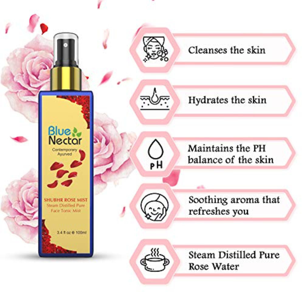 Shubhr Steam Distilled Rose Toner Water & Face Tonic Mist
