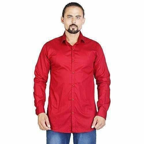 Men's Cotton Solid Full Sleeve Shirts - Distacart