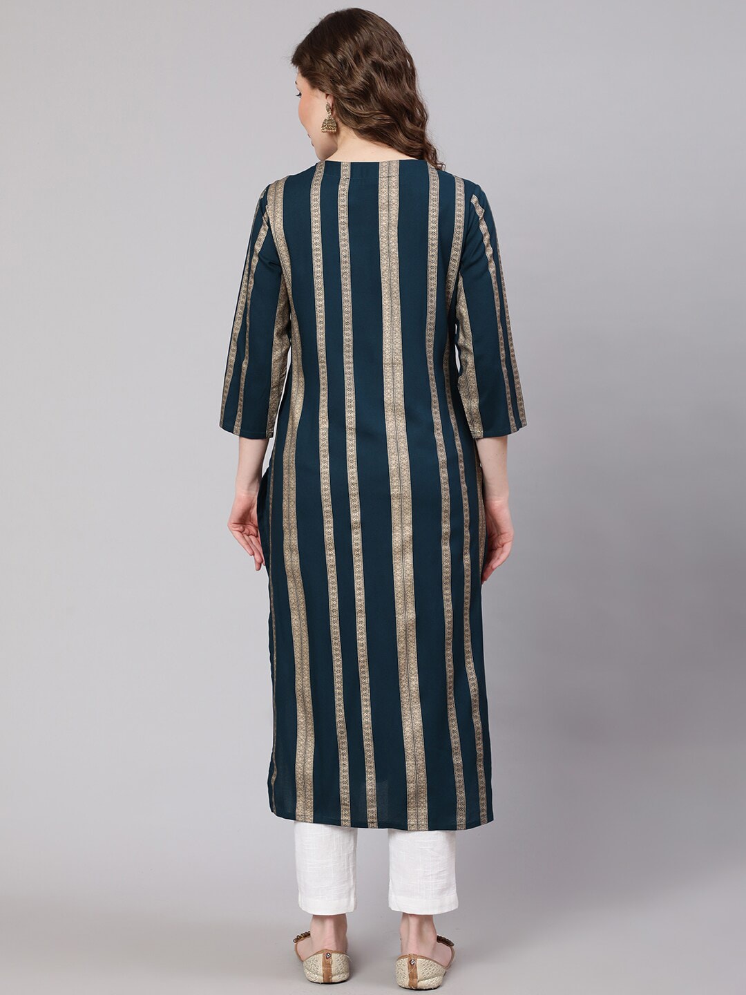 Kalini Women Striped Kurta - Distacart