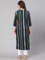 Thumbnail for Kalini Women Striped Kurta - Distacart