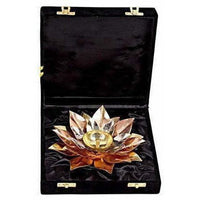 Thumbnail for Copper Plated Lotus Design Diya - Distacart