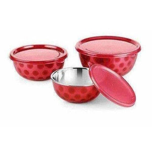 Stainless Steel Microwave Bowl - Set of 3 Pieces - Distacart