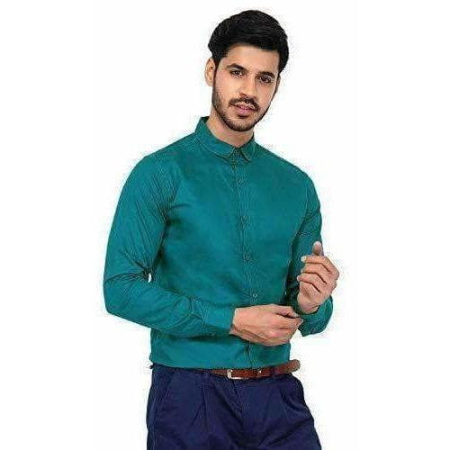 Men's Cotton Solid Full Sleeve Shirts - Distacart