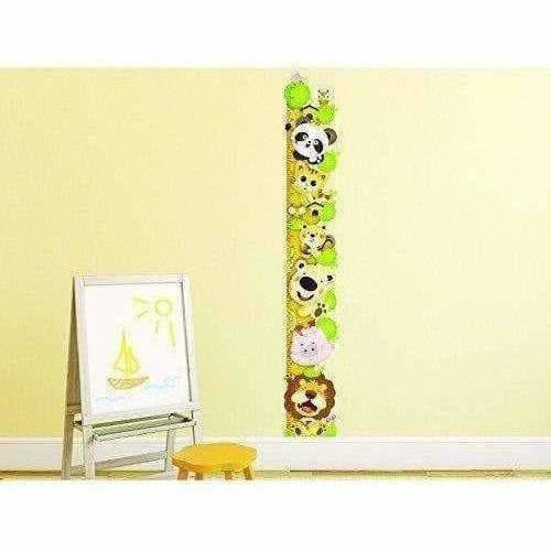 Wall Sticker for Kids Room Animal Height Chart with Multicolour - Distacart