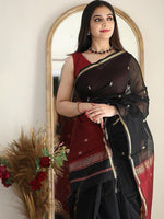 Thumbnail for Kalini Ethnic Motifs Woven Design Zari Designer Kanjeevaram Saree - Distacart