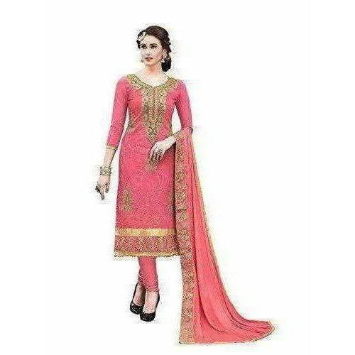 Light Red Dress Material - Distacart