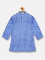 Thumbnail for Sethukrishna Boys Blue Kurti with Dhoti Pants - Distacart