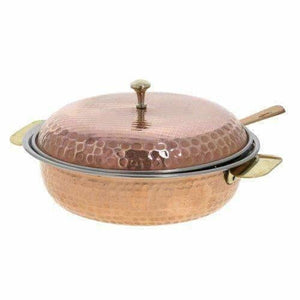 Copper Serving Bowl Tureen with Spoon - Distacart