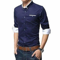 Thumbnail for Men's Cotton Casual Shirt for Men Full Sleeves - Distacart