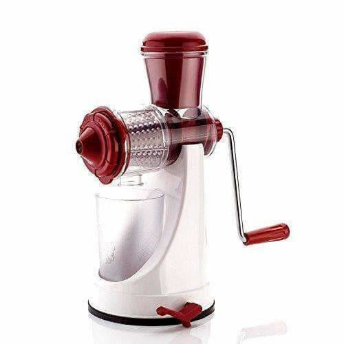 Fruit Vegetable Manual Juicer with Steel Handle Polypropylene Hand J