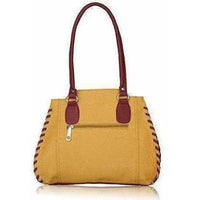 Thumbnail for Women's Handbag (Beige And Maroon) - Distacart