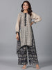 Juniper Women Beige Muslin Printed Kurta & Pants Set - Distacart