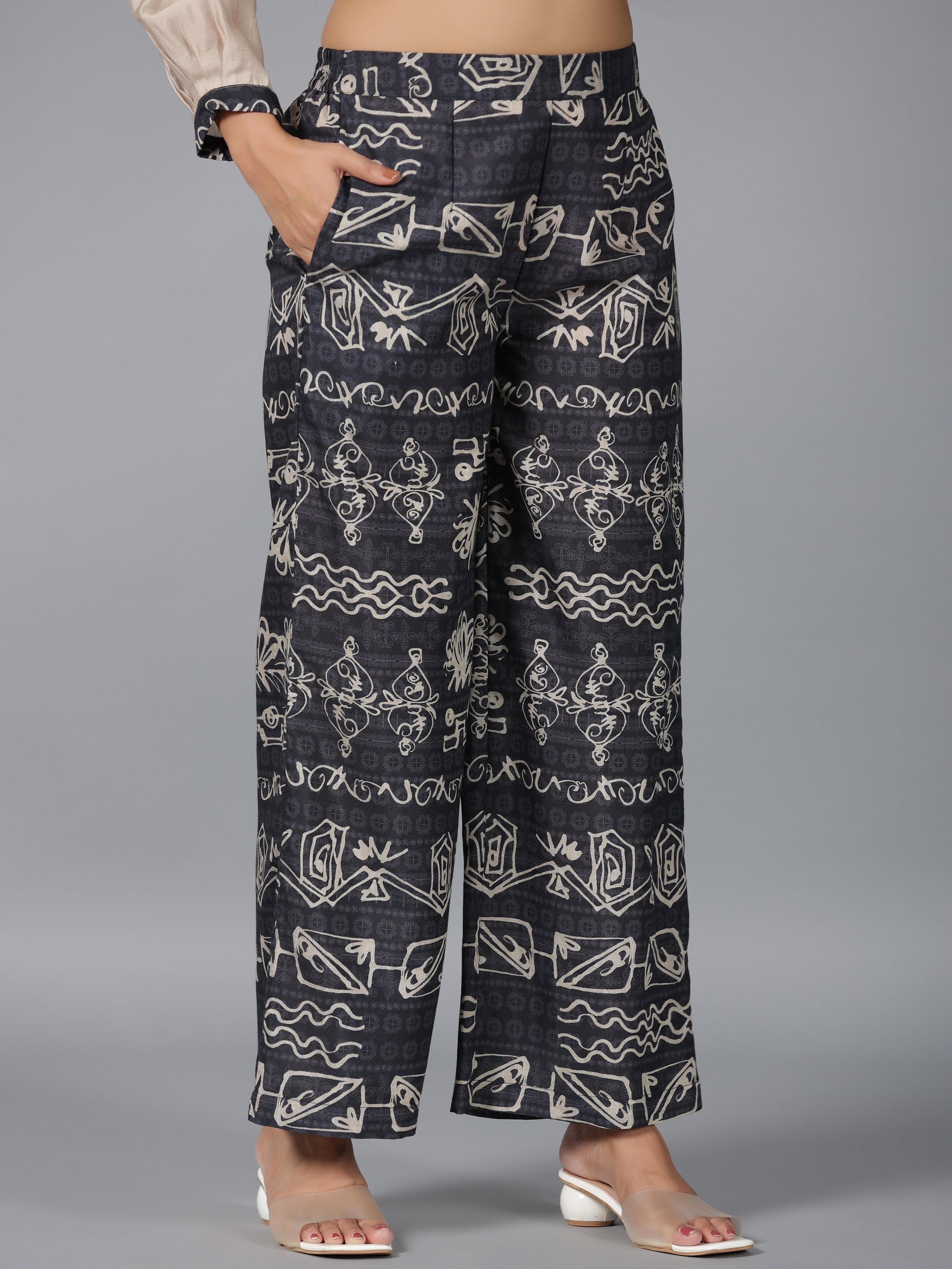 Juniper Women Beige Muslin Printed Kurta & Pants Set - Distacart