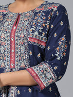 Thumbnail for Juniper Women Indigo Shantoon Printed Maxi Dress - Distacart