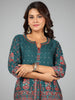 Juniper Women Green Rayon Printed Kurta & Pants Set - Distacart