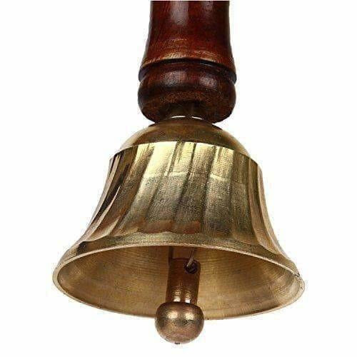 Brass & Wooden Pooja Prayer Ghanta - Indian Hindu Festivals - Distacart