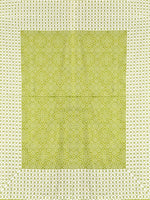 Thumbnail for Urban Magic Green & White Ethnic Motifs Cotton 104 TC Queen Bedsheet with 2 Pillow Covers - Distacart