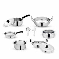 Thumbnail for Pigeon Dazzle Stainless Steel Cookware Set, 10-Pieces - Distacart