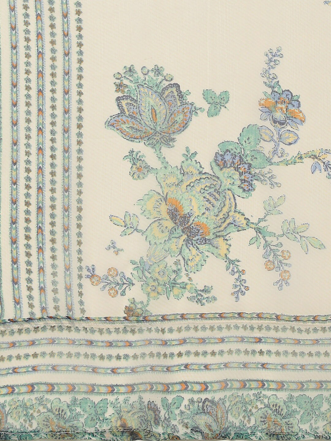 Biba Women Plus Size Floral Printed Kurta with Palazzos & With Dupatta - Distacart