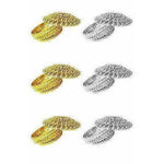Thumbnail for Golden - Decorative Organza Potli Basket (Pack Of 6) - Distacart