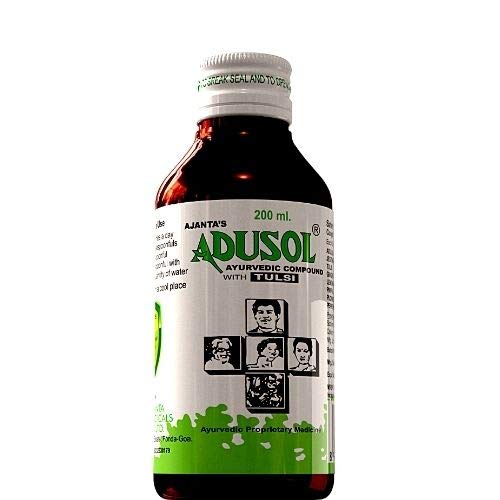 Ajanta's Adusol Ayurvedic Compound With Tulsi Syrup 200 ml