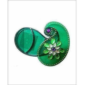 Green Color - Acrylic Kankavati Box Pack of 6 - Distacart