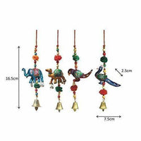 Thumbnail for Decorative Thread Paper Mache Door Hanging Set, Multicolor - Distacart