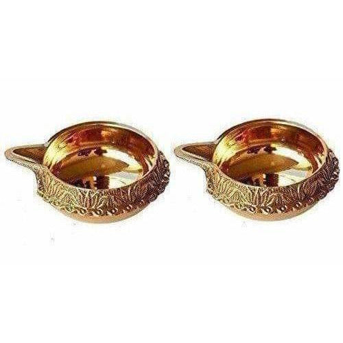 Diwali Kuber Deepak - Diya Oil Lamp For Puja Set Of 2 - Distacart