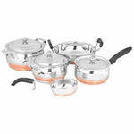 Thumbnail for Stainless Steel  Cookware -  Along With Copper Bottom - Set of 5 Pieces - Distacart
