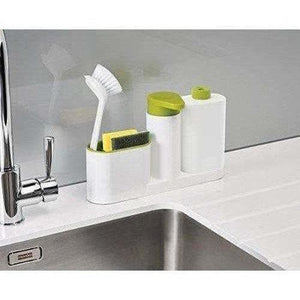 Self Sink Drainer Dishwasher Sanitize Liquid Dispenser and Sponge Holder - Distacart